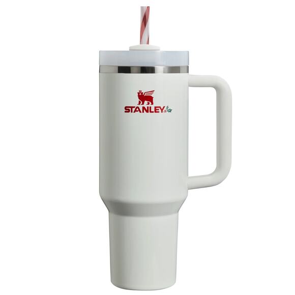 NEW Stanley The Quencher H2.0 Flowstate™ Tumbler | 40 OZ Mistletoe Twist White - Picture 3 of 8
